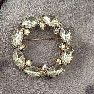 Vintage Elegant Crystal Brooch